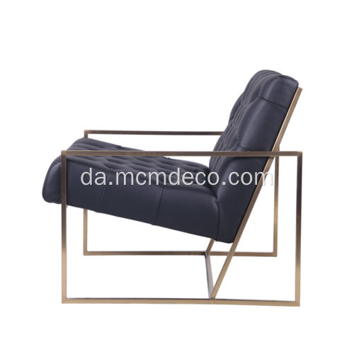 Moderne opholdsstue ægte læder lounge stol